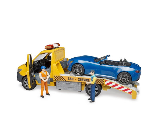 奔驰玩具?! Bruder 02675 MB Sprinter Tow Truck w/ Bruder Roaster, Light & Sound Module