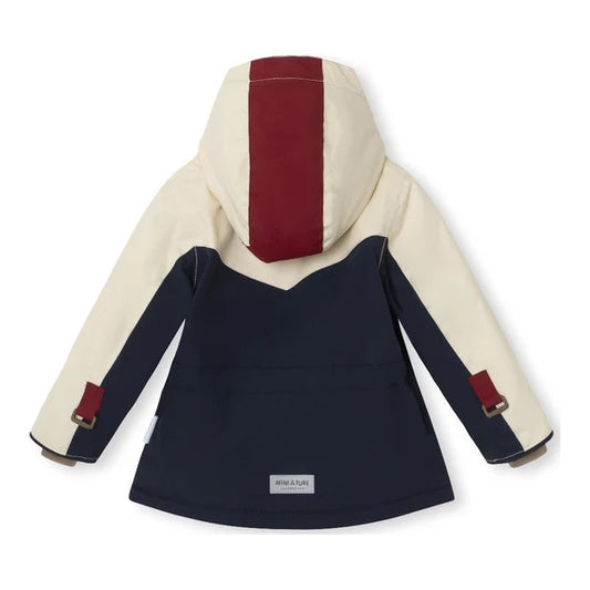 丹麦Mini A Ture- Waldo fleece lined winter jacket color block 9730-OUTERSPACE