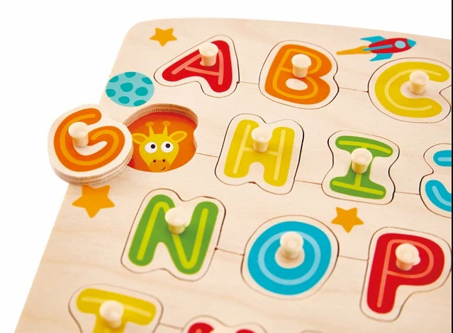Hape Alphabet Peg Puzzle 字母拼图