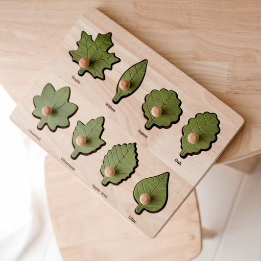 澳洲自然美感QToys Montessori Leaf Puzzle