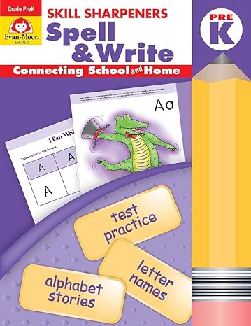 北美黄冈Evan-Moor Skill Sharpeners: Spell & Write, PreK Workbook