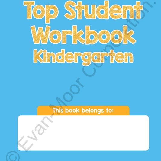 北美黄冈Evan-Moor Top Student, Kindergarten Workbook
