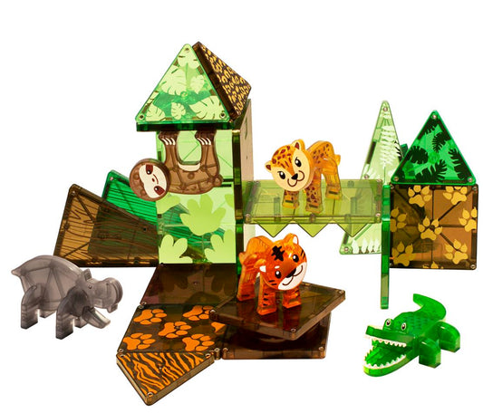 MAGNA-TILES Jungle Animals 25-Piece Set