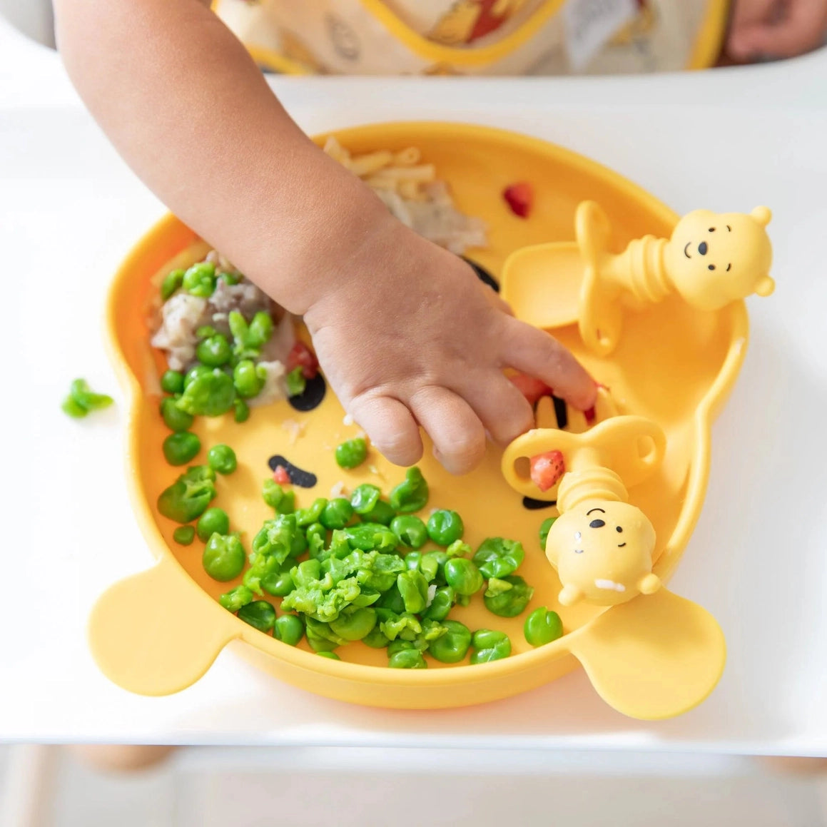 美国Bumkins - Winnie the Pooh Silicone Feeding Set
