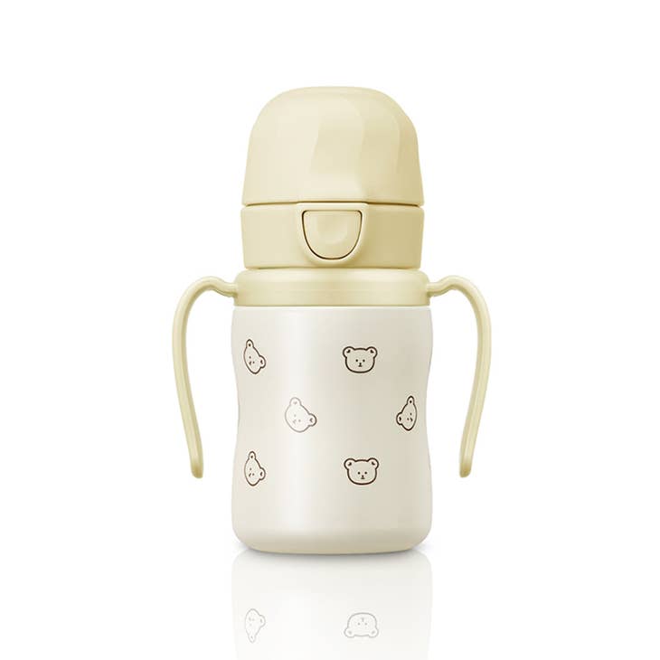 韩国Grosmimi Stainless Steel Straw Cup with Flip Top- DTD 200ml