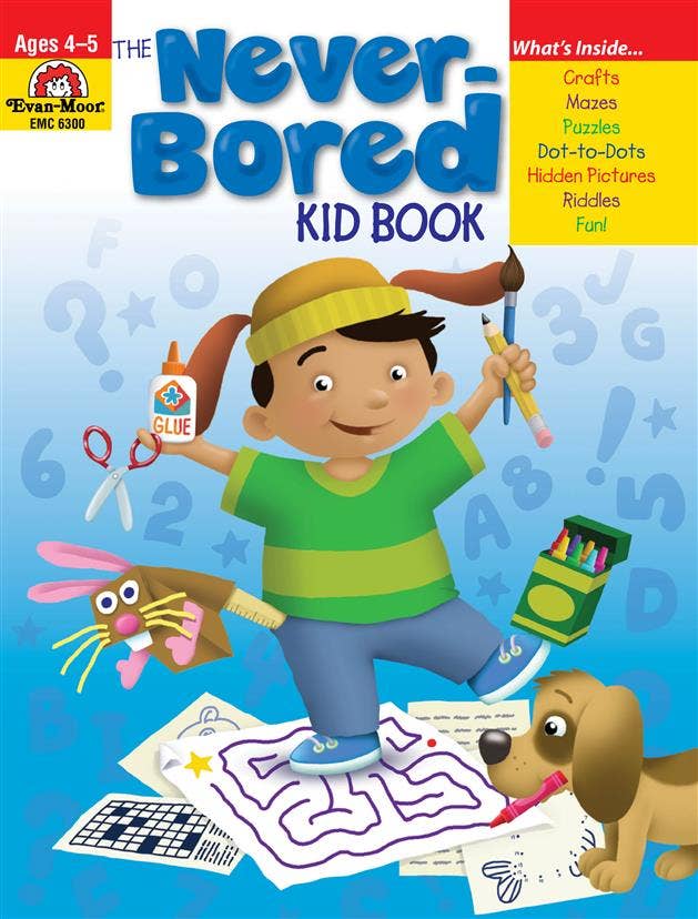 北美黄冈Evan-Moor The Never-Bored Kid Book, Age 4 -5 Workbook
