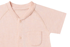 Nest Designs Bamboo Jersey Short Sleeve Romper - Pantone Bellini