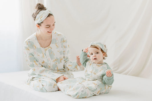 Nest Designs 2.5 TOG Wool Blended Long Sleeve Sleep Bag - Cheetah Party