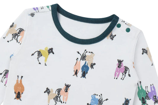 Nest Designs Organic Cotton Long Sleeve Onesie - Hoodie Horsey