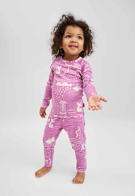 Reima Wool & Lyocell Thermal Set - Trivsam MAUVE PINK