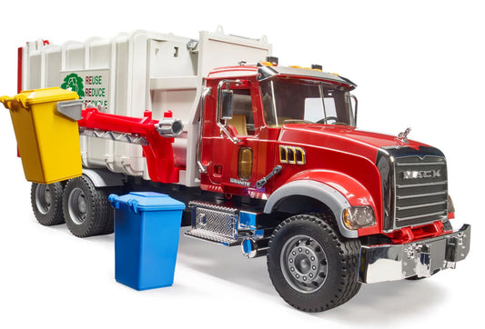 网红玩具车天花板! Bruder 02811 MACK Granite Side Loading Garbage Truck