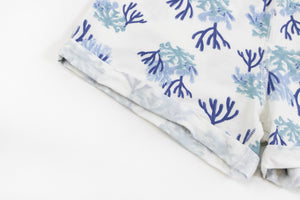 Nest Designs Bamboo Jersey Shorts - Blue Reef