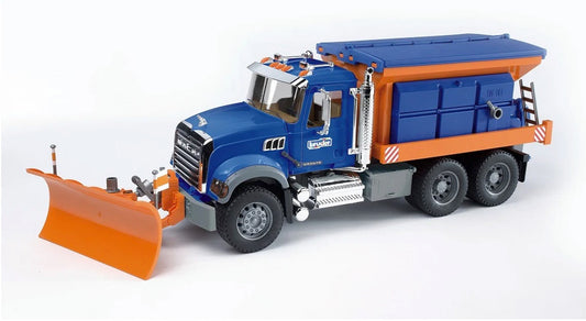 拯救寒冬! Bruder 02816 Mack Granite Snow Plow Truck