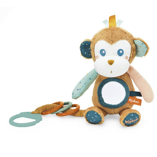 法国安抚玩具王者Kaloo Sam猴子摇铃咬胶