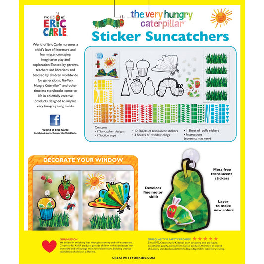 德国Faber Castell The Very Hungry Caterpillar Sticker Suncatchers-百年老牌