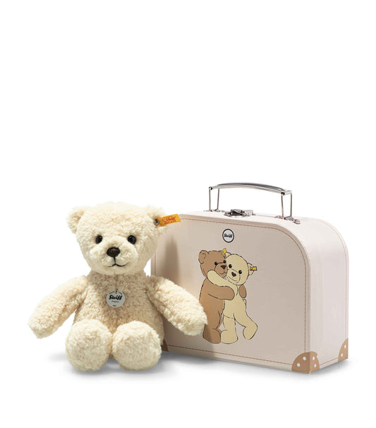 德国百年手工泰迪Steiff Mila Teddy Bear In Suitcase 8"