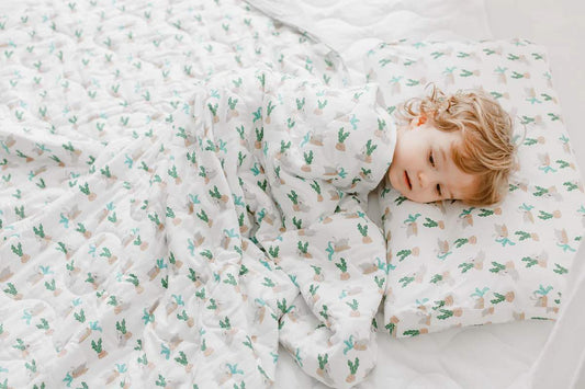 Nest Designs Bamboo Duvet Cover(Crib) - Lazy Rabbits