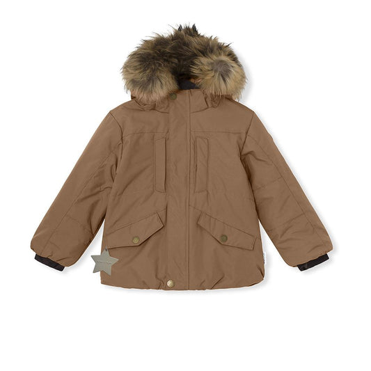 Mini A Ture Welias Fur Jacket-Acorn Brown