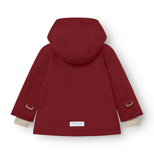 丹麦Mini A Ture- Wally fleece lined winter jacket 2850-RED MERLOT