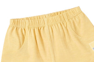 Nest Designs Bamboo Jersey Shorts - Pantone Sunset Gold