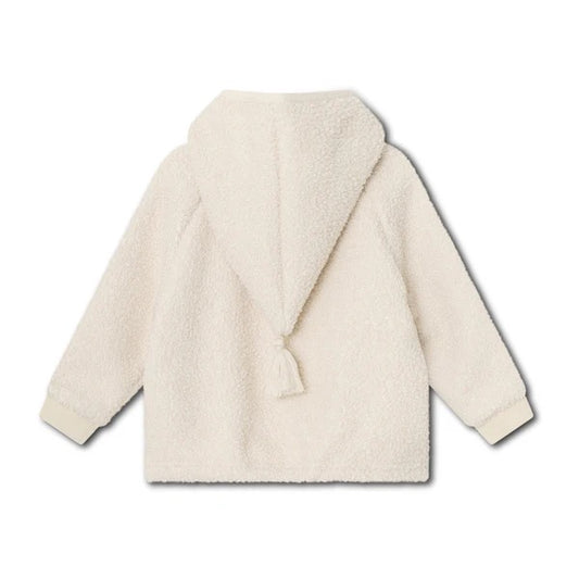 丹麦Mini A Ture- Liff teddyfleece jacket 1054-ANGORA CREAM