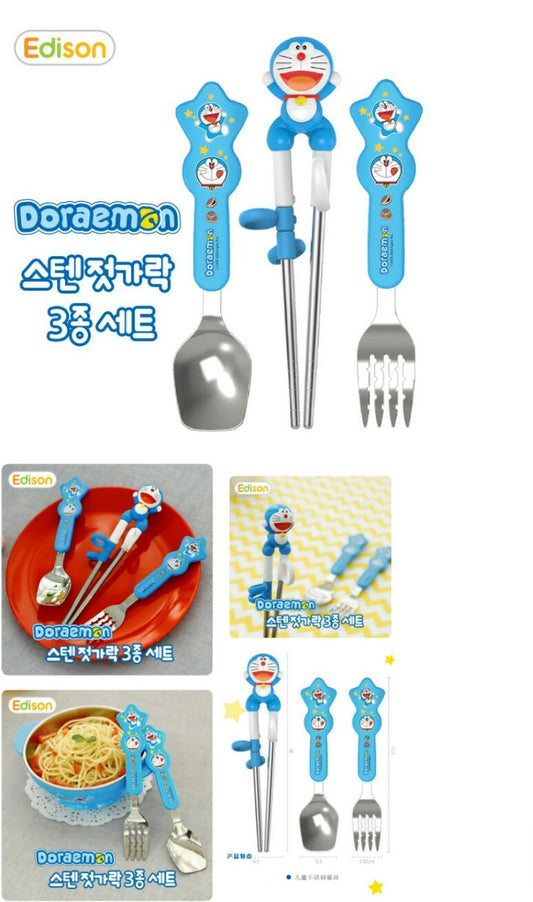 韩国Edison哆啦A梦餐具套装