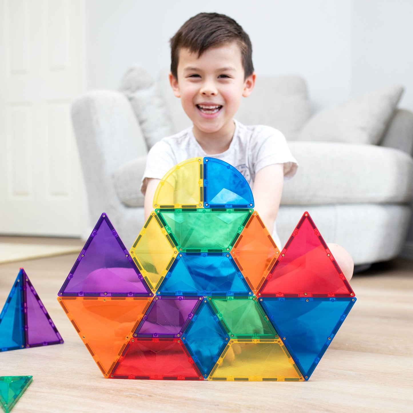澳洲Connetix磁力片天花板-36pc Rainbow Shape Expansion Pack