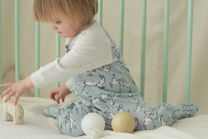 Nest Designs Organic Cotton One-Piece Zip Footed Sleeper - Guess Hoo