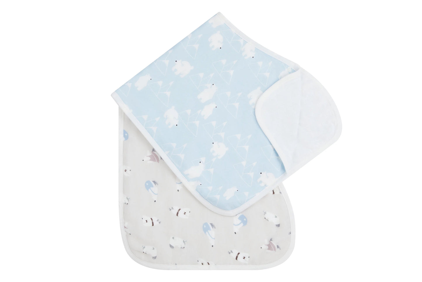 Nest Designs Burp ' n Bib (2 Pack) - Polar Bear