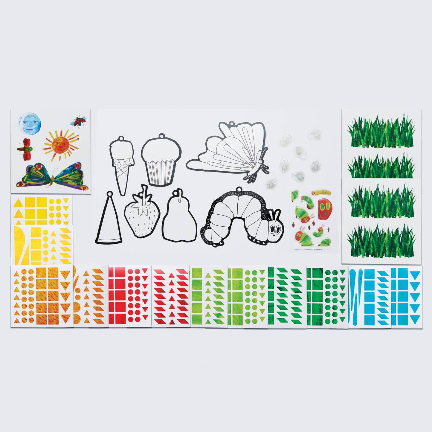 德国Faber Castell The Very Hungry Caterpillar Sticker Suncatchers-百年老牌