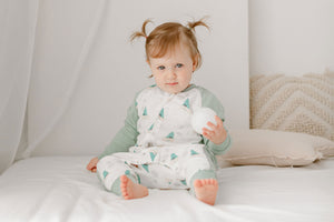 Nest Designs Bamboo Long Sleeve Footed Sleep Bag 1.0 TOG - The Happy Hermit