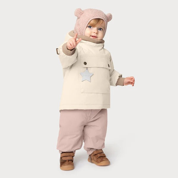 丹麦Mini A Ture- Jeffi teddyfleece elephant hood 1054-ANGORA CREAM