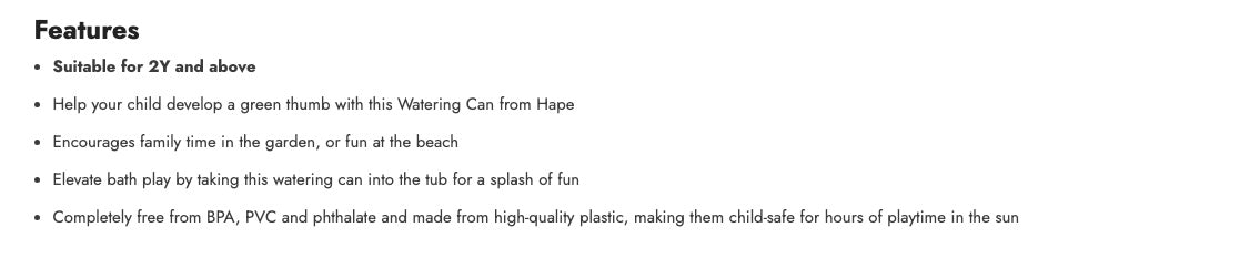 Hape Watering Can可爱浇花筒