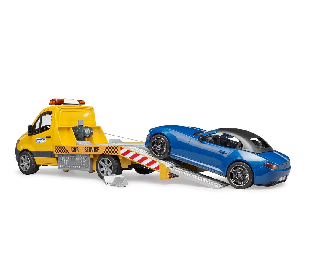 奔驰玩具?! Bruder 02675 MB Sprinter Tow Truck w/ Bruder Roaster, Light & Sound Module