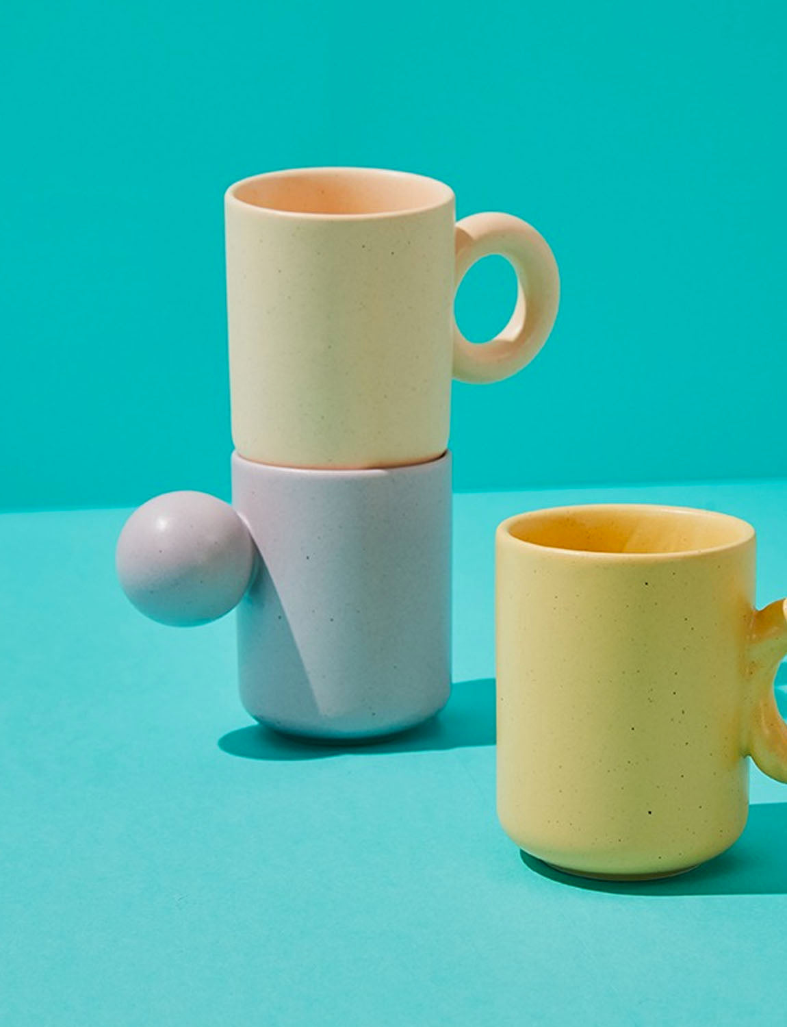 韩国Neoflam Better Finger Ceramic Ball Mug (10.14 fl oz) - Pink