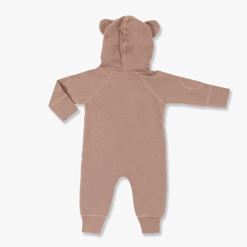 加拿大Sapling Child Ginger Bear Winter Zipsuit-有机棉华夫系列