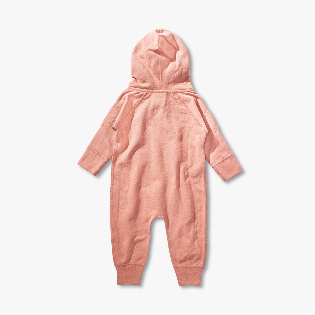 加拿大Sapling Child Magnolia Pink Winter Zipsuit-有机棉华夫系列