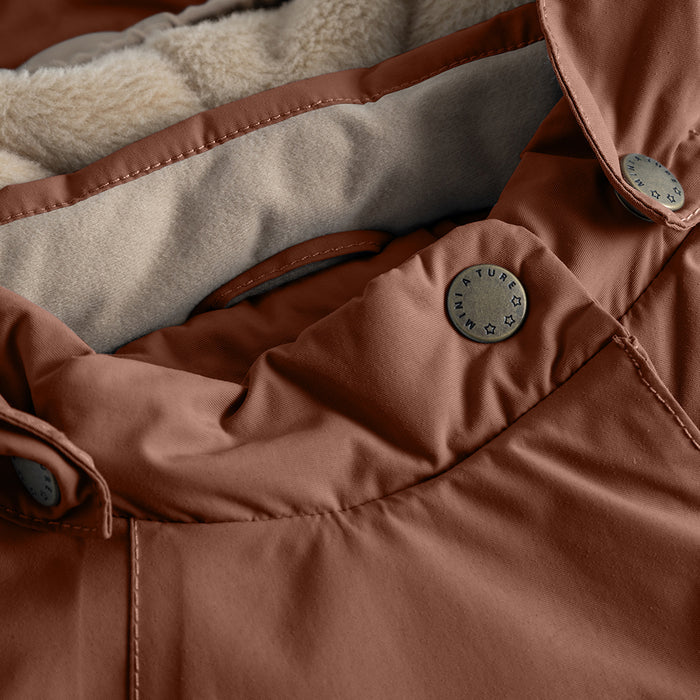 丹麦Mini A Ture- Wang fleece winter jacket 1691-ROOT BEER BROWN