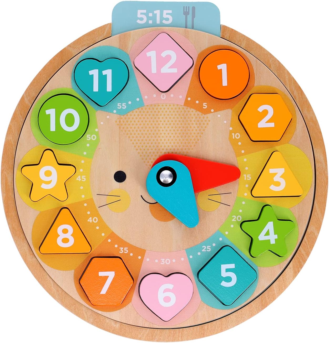 美国Petit Collage Toy Wooden Learning Clock