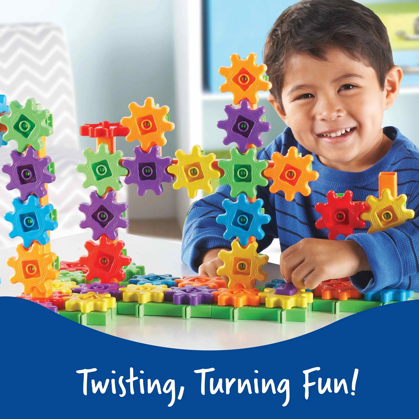 美国Learning Resources Gears! Gears! Gears! 100-Piece Deluxe Building Set