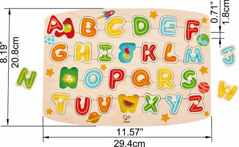 Hape Alphabet Peg Puzzle 字母拼图