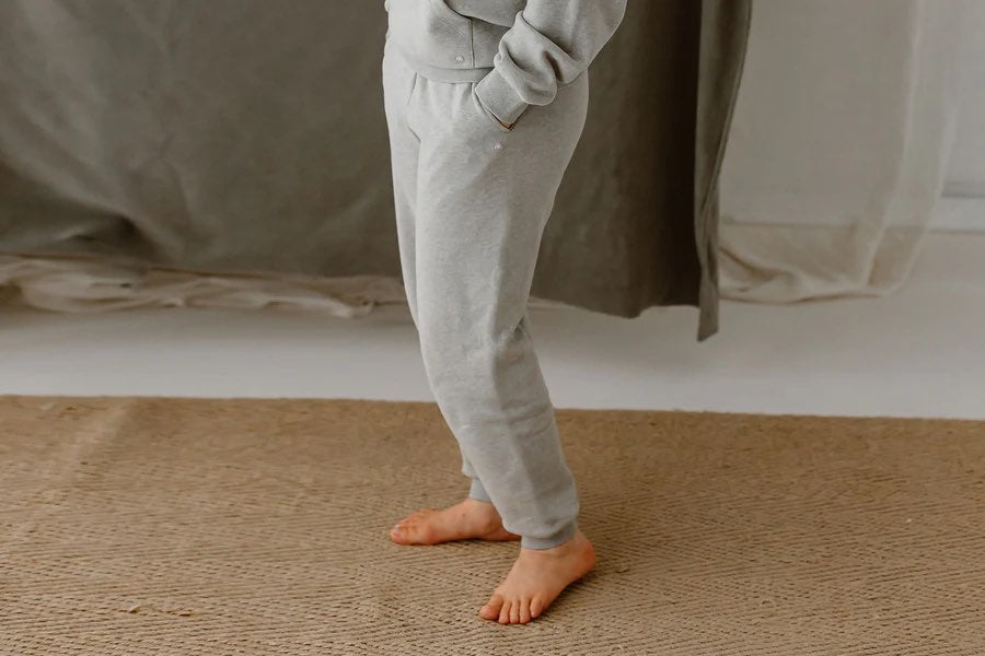 Nest Designs Basic-Women's Basics Organic Terry Relaxed Fit Sweatpants - Cloudburst Light
