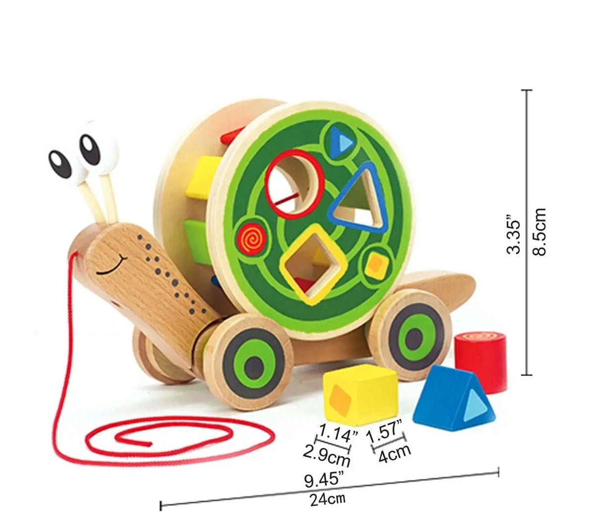 Hape Walk-A-Long Snail牵引蜗牛玩具