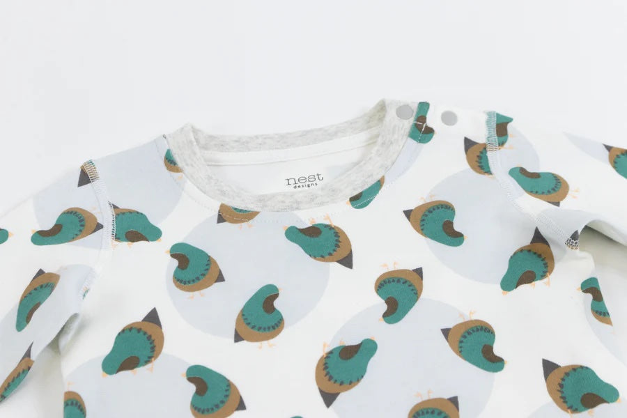 Nest Designs Organic Cotton Two-Piece PJ Set - A Quail
Tale