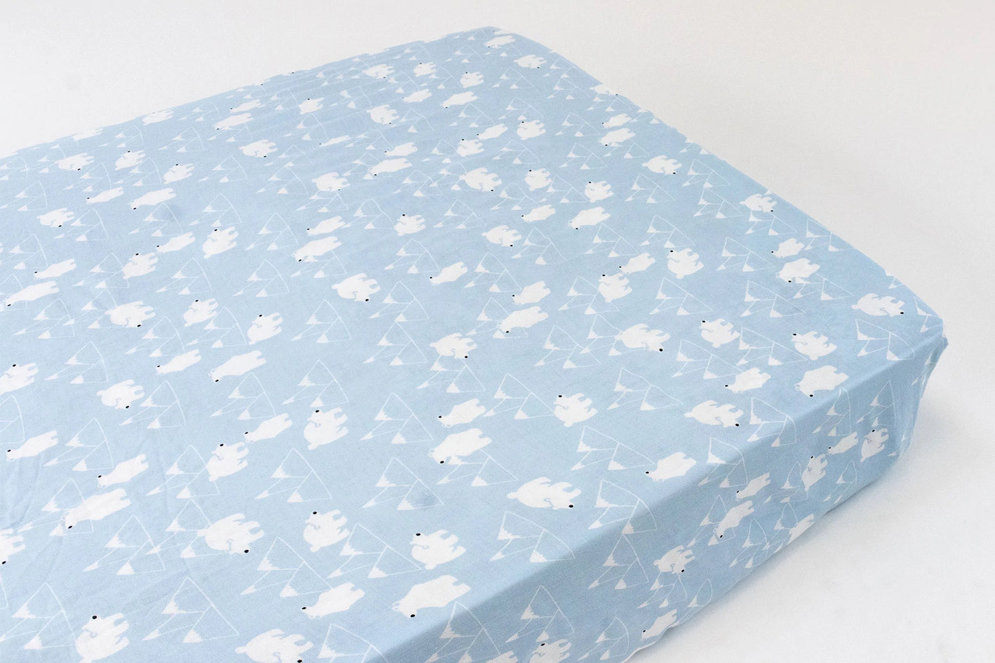 Nest Designs Fitted Bamboo Crib Sheet - Snowy Peaks