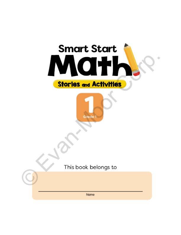 北美黄冈Evan-Moor Smart Start: Math Stories and Activities, Grade 1 Workbook