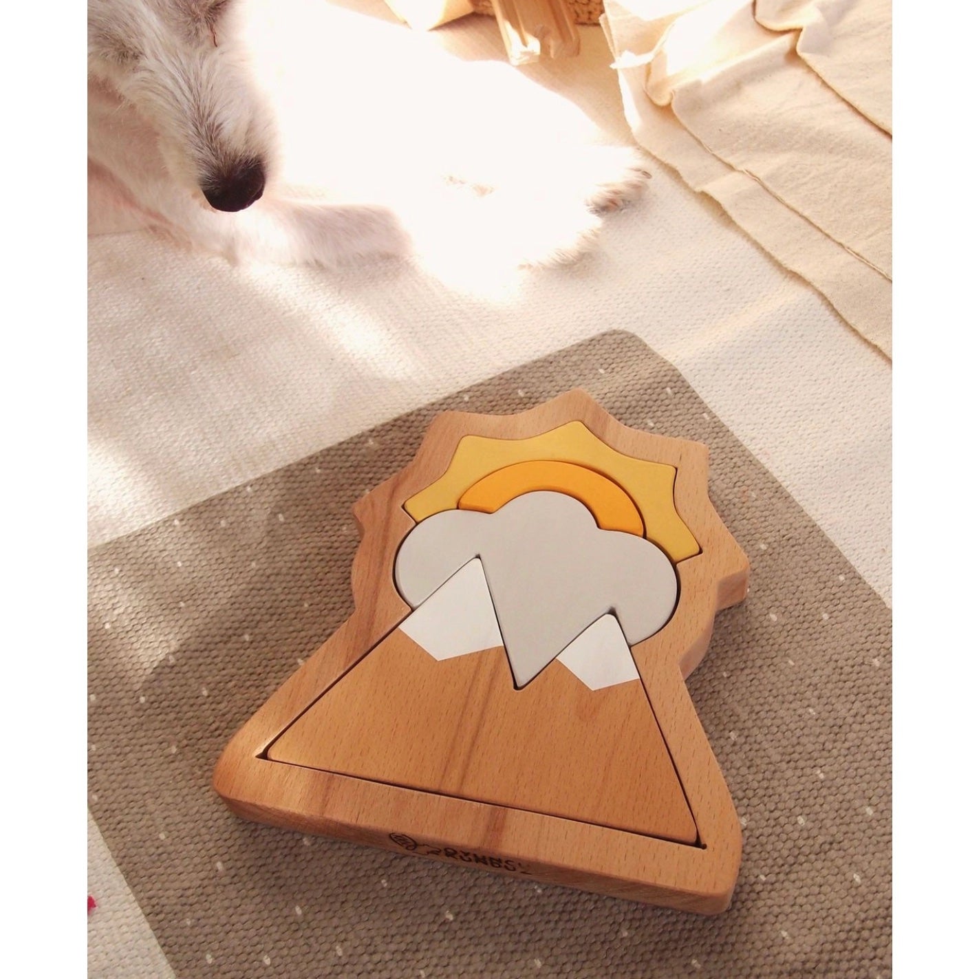 土耳其L and Wood 山与太阳木质叠叠乐