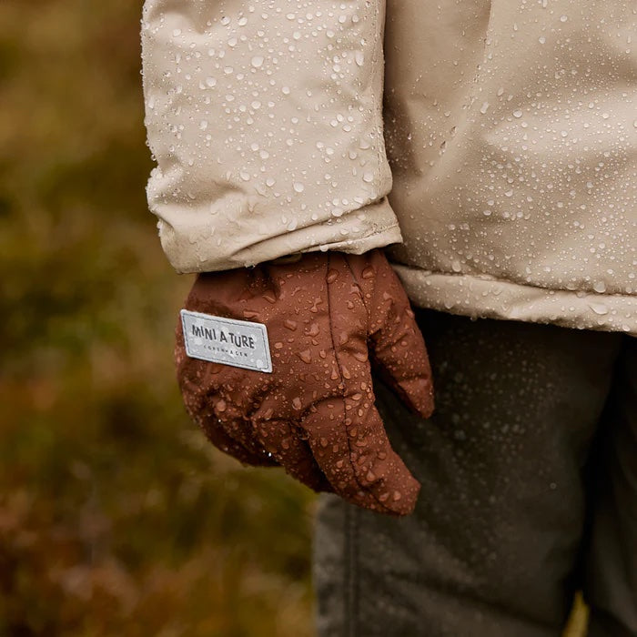 丹麦Mini A Ture- Celio fleece lined gloves9410-MOREL GREY