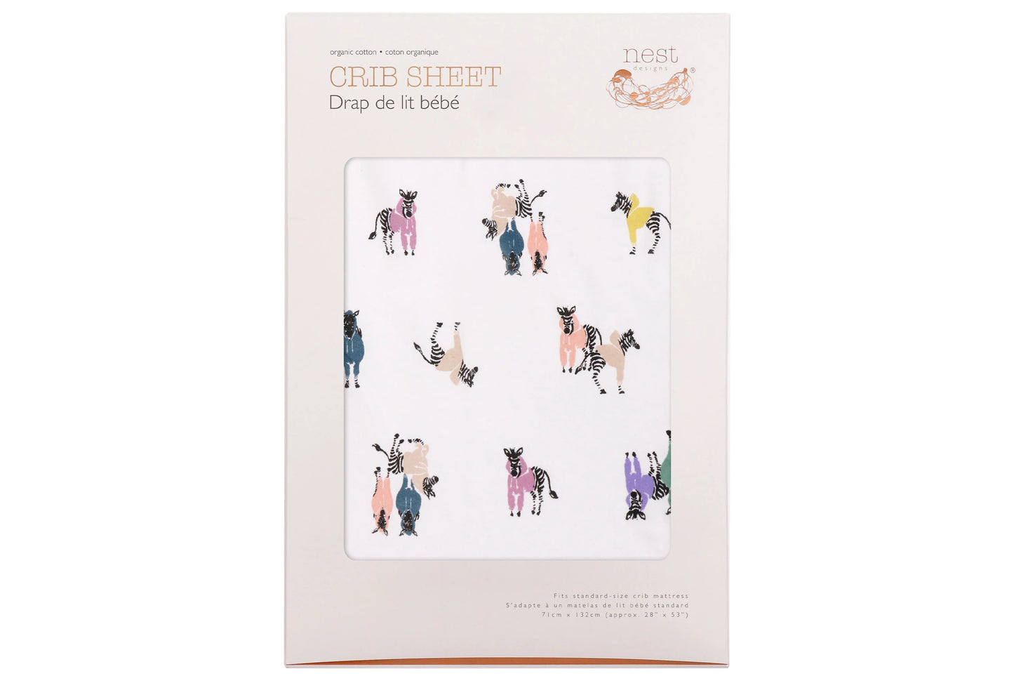 Nest Designs Organic Cotton Fitted Crib Sheet - Hoodie Horsey
