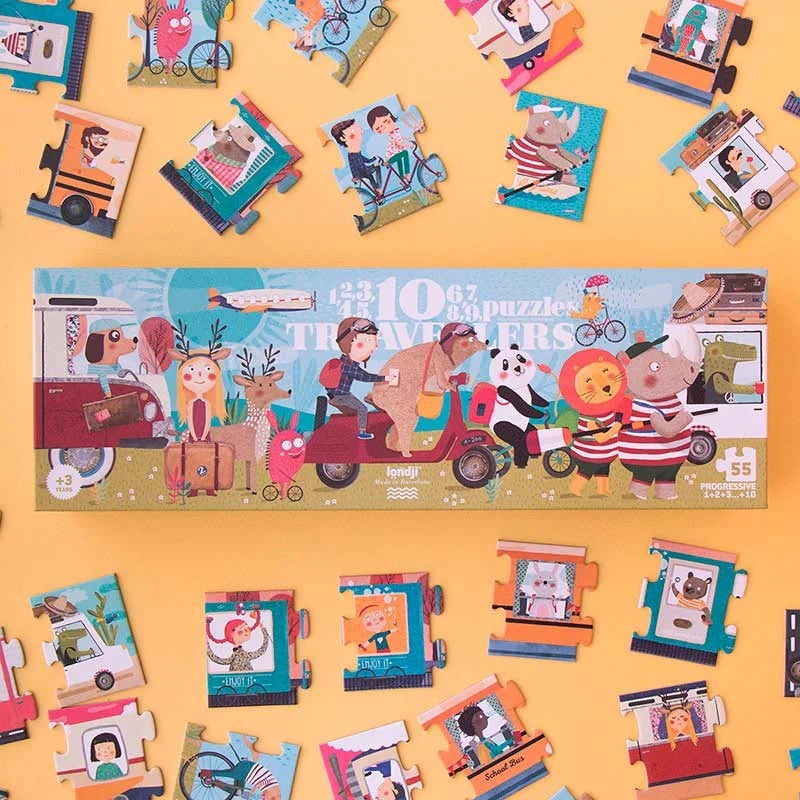 LONDJI 10 Travellers Puzzles 计数加减启蒙